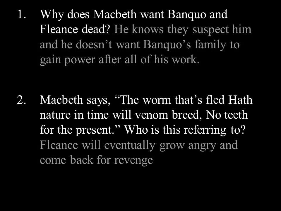 Why does Macbeth want Banquo and Fleance dead? photo 0