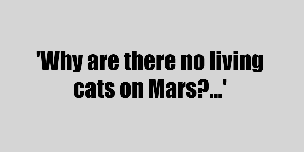 Why Are There No Living Cats on Mars? photo 1